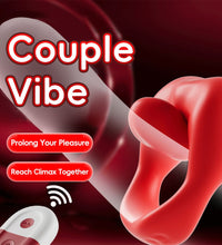 Venusfun Licking Vibrating Silicone Cock Ring With Remote Control