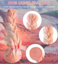 Venusfun 7.3 Inch Silicone Monster Dildo Realistic Anal G-Spot Suction Cup Toy for Couples