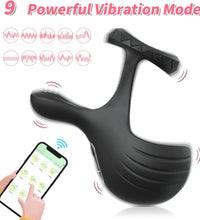 Venusfun App Controlled Anal Prostate Massager Cock Ring for Men with 9 Modes for Couples