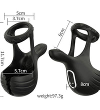 Venusfun App Controlled Anal Prostate Massager Cock Ring for Men with 9 Modes for Couples