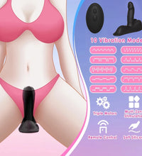 Venusfun Sit and Ride Vibrator Grinding Dildo with Remote Triple Stimulation for Women