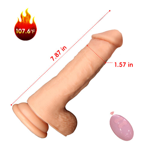 Venusfun Realistic Thick Dildo With Smart Heating & Powerful Suction Cup