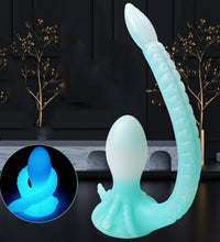 Venusfun 2 in 1 Tentacle Shape Luminous Octopus Anal Plug with Big Suction Cup for Women