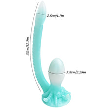 Venusfun 2 in 1 Tentacle Shape Luminous Octopus Anal Plug with Big Suction Cup for Women