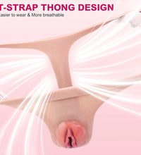 Venusfun Wearable Silicone Panty with Insertable Channel Realistic Fit Stretch Design