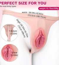 Venusfun Wearable Silicone Panty with Insertable Channel Realistic Fit Stretch Design