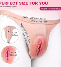 Venusfun Wearable Silicone Panty with Insertable Channel Realistic Fit Stretch Design