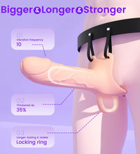 Venusfun Wearable Silicone Textured Penis Sleeve With Remote Control