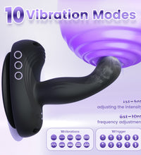 Venusfun Remote Wearable 10 Modes Suction Cup Vibe Prostate Massager Anal Vibrator