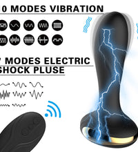 Vibrating Electroshock Prostate Massager Dildo Anal Plug