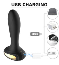 Vibrating Electroshock Prostate Massager Dildo Anal Plug