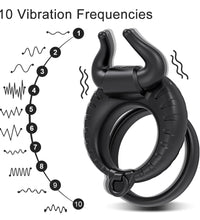 Vibrating Cock Ring Penis Male Masturbator for Couple