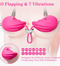 Venusfun Wearable Nipple Clamps with Flapping Vibration 10 Modes