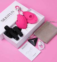 Venusfun Wearable Nipple Clamps with Flapping Vibration 10 Modes