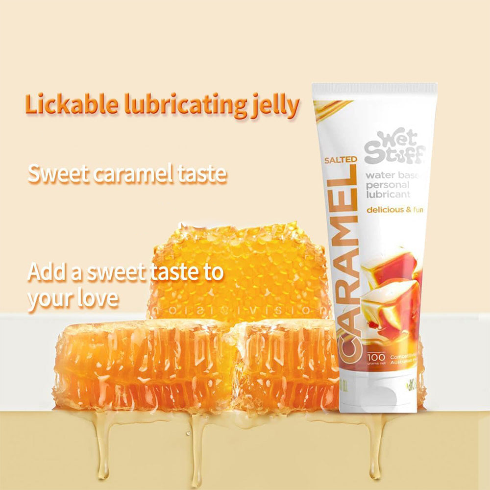 Wet Stuff Fruity Caramel Flavoured Lubricant Gel for Women Edible Water Based Low Irritation