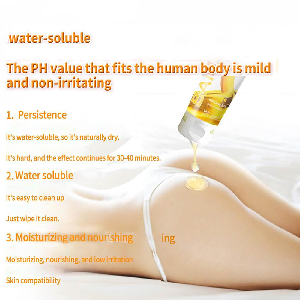 Wet Stuff Natural Banana Flavoured Lubricant Gel for Women Edible Water Based Low Irritation