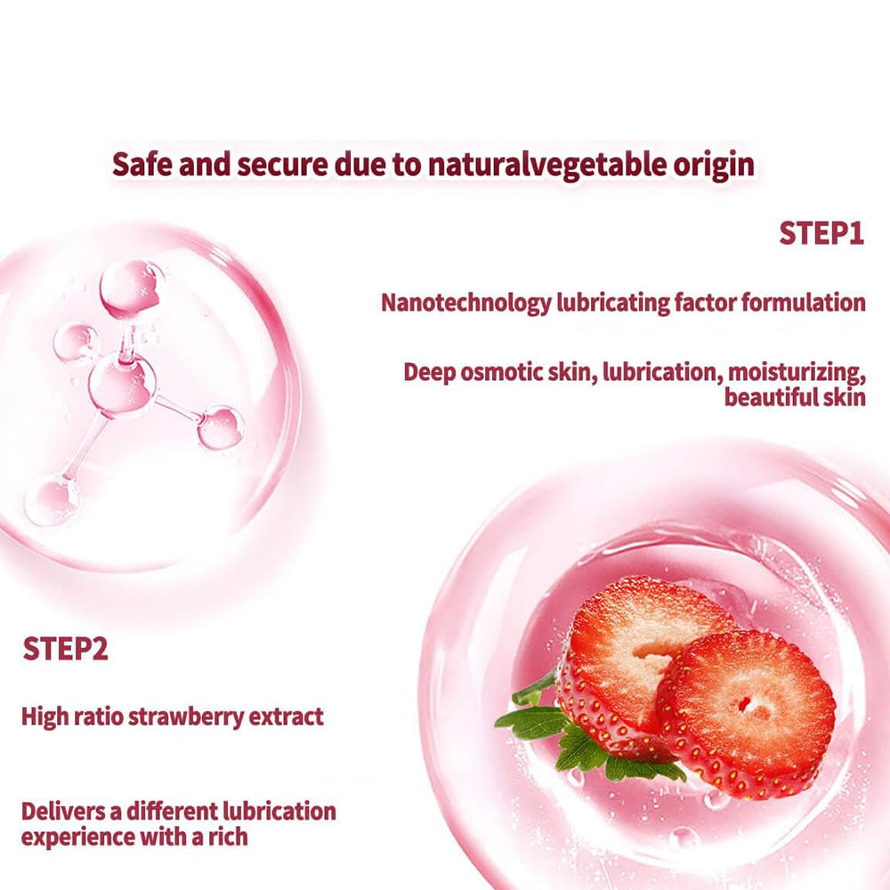 Wet Stuff Natural Strawberry Flavoured Lubricant Gel for Women Edible Water Based Low Irritation