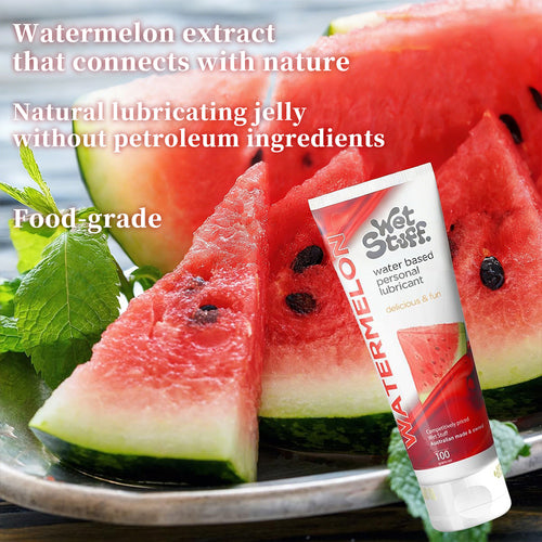 Wet Stuff Watermelon Flavoured Lubricant Gel for Women Edible Water Based Plant Based Low Irritation