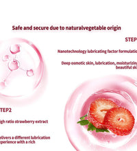 Wet Stuff Strawberry Edible Water Based Lubricant for Women Plant Based Safe Formula Long Lasting Smooth Glide