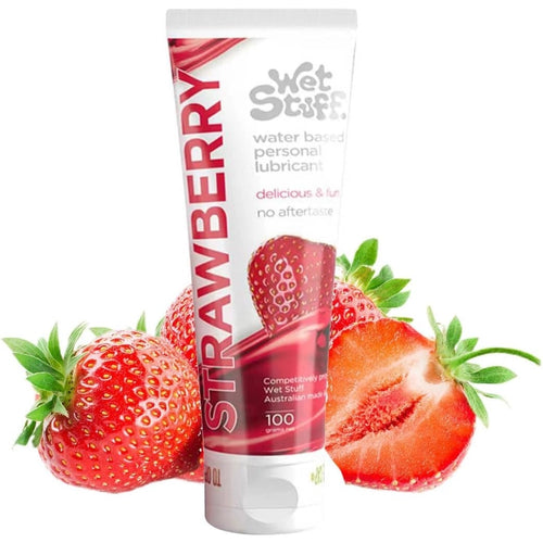 Wet Stuff Natural Strawberry Flavoured Lubricant Gel for Women Edible Water Based Low Irritation