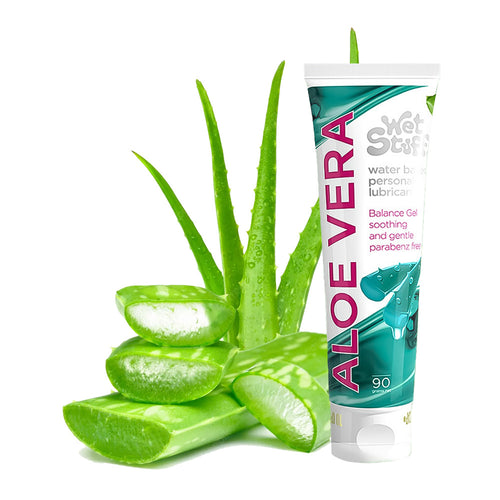 Wet Stuff Water Based Aloe Vera Lubricant No-rinse Natural Lube For Blowjob