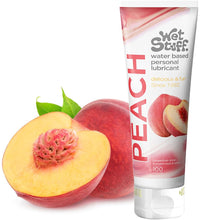 Wet Stuff Water-Based Lubricant Natural Peach Lubricating Gel Edible Lubu