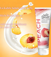 Wet Stuff Water-Based Lubricant Natural Peach Lubricating Gel Edible Lubu