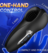 Male Handheld Masturbator Dual Head Bite Pellet Stimulation